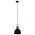 GloboStar® DEVOTA 01235 Vintage Industrial Κρεμαστό Φωτιστικό Οροφής Μονόφωτο Μαύρο Μεταλλικό Καμπάνα Φ22 x Y30cm - ledmania.gr