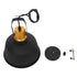 GloboStar® DEVOTA 01235 Vintage Industrial Κρεμαστό Φωτιστικό Οροφής Μονόφωτο Μαύρο Μεταλλικό Καμπάνα Φ22 x Y30cm - ledmania.gr