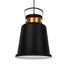 GloboStar® NUNZIATA 01236 Vintage Industrial Κρεμαστό Φωτιστικό Οροφής Μονόφωτο Μαύρο Μεταλλικό Καμπάνα Φ27 x Y39cm - ledmania.gr