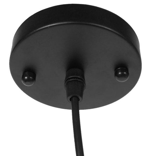 GloboStar® NUNZIATA 01236 Vintage Industrial Κρεμαστό Φωτιστικό Οροφής Μονόφωτο Μαύρο Μεταλλικό Καμπάνα Φ27 x Y39cm - ledmania.gr