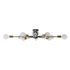 GloboStar® OLINDA 01244 Μοντέρνο Industrial Φωτιστικό Οροφής Πολύφωτο Μαύρο Μεταλλικό Φ95 x Y17cm - ledmania.gr