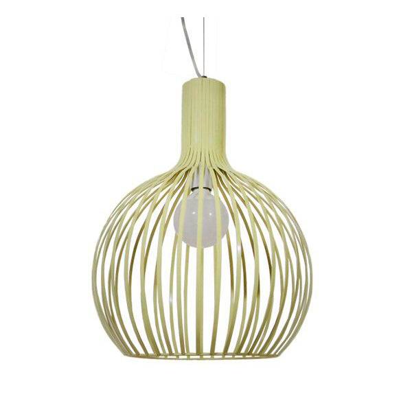 GloboStar® GOBLET LIGHT 01267 Vintage Industrial Κρεμαστό Φωτιστικό Οροφής Μονόφωτο Μπεζ Μεταλλικό Πλέγμα Φ38 x Y50cm - ledmania.gr