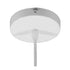 GloboStar® SEVILLE WHITE 01268 Μοντέρνο Κρεμαστό Φωτιστικό Οροφής Μονόφωτο Λευκό Μεταλλικό Φ35 x 33cm - ledmania.gr
