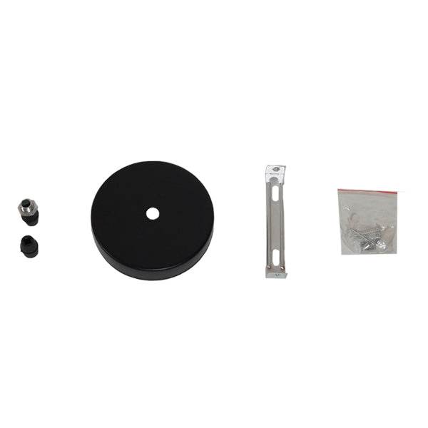 GloboStar® SEVILLE BLACK 01269 Μοντέρνο Κρεμαστό Φωτιστικό Οροφής Μονόφωτο Μαύρο Μεταλλικό Φ35 x Y33cm - ledmania.gr