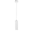 GloboStar® CANNON WHITE 01274 Μοντέρνο Κρεμαστό Φωτιστικό Οροφής Spot Gu10 Μονόφωτο Λευκό Μεταλλικό Φ6 x Y20cm - ledmania.gr