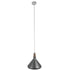 GloboStar® PIROZZI 01277 Μοντέρνο Κρεμαστό Φωτιστικό Οροφής Μονόφωτο Ασημί Μεταλλικό Καμπάνα Φ27 x Y20cm - ledmania.gr