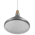 GloboStar® PIROZZI 01277 Μοντέρνο Κρεμαστό Φωτιστικό Οροφής Μονόφωτο Ασημί Μεταλλικό Καμπάνα Φ27 x Y20cm - ledmania.gr