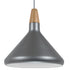 GloboStar® PIROZZI 01277 Μοντέρνο Κρεμαστό Φωτιστικό Οροφής Μονόφωτο Ασημί Μεταλλικό Καμπάνα Φ27 x Y20cm - ledmania.gr