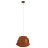 GloboStar® NORTHVALE 01283 Μοντέρνο Κρεμαστό Φωτιστικό Οροφής Μονόφωτο Κόκκινο Κεραμιδί Μεταλλικό Καμπάνα Φ40 x Y24cm - ledmania.gr