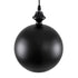 GloboStar® ROCKFORD 01287-B Μοντέρνο Κρεμαστό Φωτιστικό Οροφής Μονόφωτο 1 x E27 Μαύρο Μεταλλικό Καμπάνα Φ24 x Υ27cm - ledmania.gr