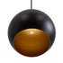 GloboStar® ROCKFORD 01287-B Μοντέρνο Κρεμαστό Φωτιστικό Οροφής Μονόφωτο 1 x E27 Μαύρο Μεταλλικό Καμπάνα Φ24 x Υ27cm - ledmania.gr