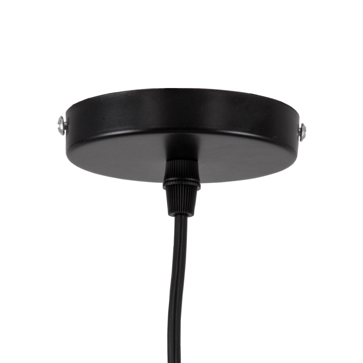 GloboStar® ROCKFORD 01287-B Μοντέρνο Κρεμαστό Φωτιστικό Οροφής Μονόφωτο 1 x E27 Μαύρο Μεταλλικό Καμπάνα Φ24 x Υ27cm - ledmania.gr
