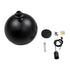GloboStar® ROCKFORD 01287-B Μοντέρνο Κρεμαστό Φωτιστικό Οροφής Μονόφωτο 1 x E27 Μαύρο Μεταλλικό Καμπάνα Φ24 x Υ27cm - ledmania.gr