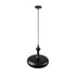 GloboStar® ROCKFORD 01287-C Μοντέρνο Κρεμαστό Φωτιστικό Οροφής Μονόφωτο Μαύρο Μεταλλικό Καμπάνα Φ30 x Υ23cm - ledmania.gr