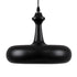 GloboStar® ROCKFORD 01287-C Μοντέρνο Κρεμαστό Φωτιστικό Οροφής Μονόφωτο Μαύρο Μεταλλικό Καμπάνα Φ30 x Υ23cm - ledmania.gr