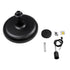GloboStar® ROCKFORD 01287-C Μοντέρνο Κρεμαστό Φωτιστικό Οροφής Μονόφωτο Μαύρο Μεταλλικό Καμπάνα Φ30 x Υ23cm - ledmania.gr