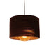 GloboStar® PAROS 01290 Vintage Κρεμαστό Φωτιστικό Οροφής Μονόφωτο 3D από Επεξεργασμένο Σκληρό Καφέ Χαρτόνι Καμπάνα Φ30 x Y20cm - ledmania.gr