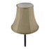 GloboStar® SHELLY 01299 Vintage Φωτιστικό Τοίχου Απλίκα Μονόφωτο Μαύρο Μεταλλικό με Υφασμάτινο Μπεζ Καπέλο Φ20 x Μ18 x Π13 x Υ34cm - ledmania.gr
