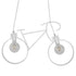 GloboStar® BIKE WHITE 01300 Vintage Κρεμαστό Φωτιστικό Οροφής Δίφωτο Λευκό Μεταλλικό Μ67 x Π1.5 x Υ41cm - ledmania.gr