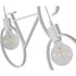 GloboStar® BIKE WHITE 01300 Vintage Κρεμαστό Φωτιστικό Οροφής Δίφωτο Λευκό Μεταλλικό Μ67 x Π1.5 x Υ41cm - ledmania.gr