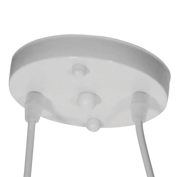 GloboStar® BIKE WHITE 01300 Vintage Κρεμαστό Φωτιστικό Οροφής Δίφωτο Λευκό Μεταλλικό Μ67 x Π1.5 x Υ41cm - ledmania.gr