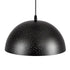 GloboStar® SOLANA 01301 Μοντέρνο Κρεμαστό Φωτιστικό Οροφής Μονόφωτο Μαύρο Μεταλλικό Καμπάνα Φ30 x Υ15cm - ledmania.gr