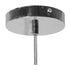 GloboStar® RINA 01307 Μοντέρνο Κρεμαστό Φωτιστικό Οροφής Μονόφωτο Γυάλινο Γκρι Διάφανο Μ14 x Π17 x Υ17cm - ledmania.gr