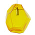 GloboStar® RINA 01308 Μοντέρνο Κρεμαστό Φωτιστικό Οροφής Μονόφωτο Γυάλινο Κίτρινο Διάφανο Μ20 x Π19 x Υ20cm - ledmania.gr