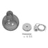 GloboStar® BOSSANOVA 01313 Μοντέρνο Κρεμαστό Φωτιστικό Οροφής Μονόφωτο Γυάλινο Γκρι Διάφανο Φ18 x Υ23cm - ledmania.gr