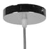 GloboStar® BOSSANOVA 01313 Μοντέρνο Κρεμαστό Φωτιστικό Οροφής Μονόφωτο Γυάλινο Γκρι Διάφανο Φ18 x Υ23cm - ledmania.gr