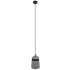 GloboStar® TRIBECA 01320 Μοντέρνο Industrial Κρεμαστό Φωτιστικό Οροφής Μονόφωτο Γκρι Τσιμέντο Καμπάνα Φ18 x Y26cm - ledmania.gr