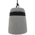 GloboStar® TRIBECA 01320 Μοντέρνο Industrial Κρεμαστό Φωτιστικό Οροφής Μονόφωτο Γκρι Τσιμέντο Καμπάνα Φ18 x Y26cm - ledmania.gr