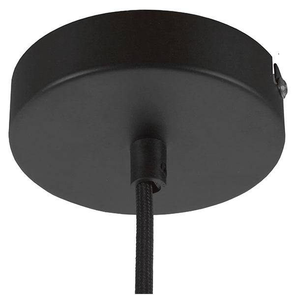 GloboStar® DURANT 01322 Μοντέρνο Industrial Κρεμαστό Φωτιστικό Οροφής Μονόφωτο Γκρι Μπεζ Τσιμέντο Πλέγμα Φ12 x Y40cm - ledmania.gr