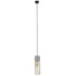 GloboStar® DURANT 01322 Μοντέρνο Industrial Κρεμαστό Φωτιστικό Οροφής Μονόφωτο Γκρι Μπεζ Τσιμέντο Πλέγμα Φ12 x Y40cm - ledmania.gr