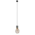 GloboStar® DURANT 01325 Μοντέρνο Industrial Κρεμαστό Φωτιστικό Οροφής Μονόφωτο Γκρι Μπεζ Τσιμέντο Πλέγμα Φ20 x Y35cm - ledmania.gr