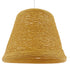 GloboStar® PLAYROOM 01332 Vintage Κρεμαστό Φωτιστικό Οροφής Μονόφωτο Μπεζ Ξύλινο Ψάθινο Rattan Φ32 x Υ27cm - ledmania.gr