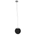 GloboStar® OCEANA 01356  Vintage Κρεμαστό Φωτιστικό Οροφής Μονόφωτο Μαύρο Ξύλινο Ψάθινο Rattan Φ20 x Υ20cm - ledmania.gr