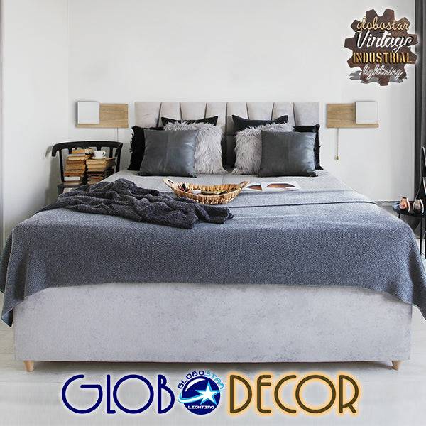 GloboStar® AMITY LEFT 01365 Μοντέρνο Φωτιστικό Τοίχου Απλίκα Ραφάκι Μονόφωτο Ξύλινο με Λευκό Ματ Γυαλί Μ30 x Π14.5 x Υ15cm - ledmania.gr
