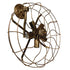 GloboStar® ERAFAN 01381 Vintage Industrial Φωτιστικό Τοίχου Απλίκα Πολύφωτο Καφέ Σκουριά Μεταλλικό Πλέγμα Φ46 x Μ22 x Π46 x Υ46cm - ledmania.gr