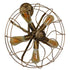 GloboStar® ERAFAN 01381 Vintage Industrial Φωτιστικό Τοίχου Απλίκα Πολύφωτο Καφέ Σκουριά Μεταλλικό Πλέγμα Φ46 x Μ22 x Π46 x Υ46cm - ledmania.gr