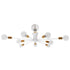 GloboStar® AURORA 01383 Μοντέρνο Industrial Φωτιστικό Οροφής Πολύφωτο Λευκό Μεταλλικό Φ95 x Y17cm - ledmania.gr