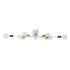 GloboStar® AURORA 01383 Μοντέρνο Industrial Φωτιστικό Οροφής Πολύφωτο Λευκό Μεταλλικό Φ95 x Y17cm - ledmania.gr