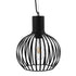 GloboStar® SCANDI 01386 Vintage Industrial Κρεμαστό Φωτιστικό Οροφής Μονόφωτο Μαύρο Μεταλλικό Πλέγμα Φ23 x Υ30cm - ledmania.gr