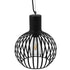 GloboStar® SCANDI 01386 Vintage Industrial Κρεμαστό Φωτιστικό Οροφής Μονόφωτο Μαύρο Μεταλλικό Πλέγμα Φ23 x Υ30cm - ledmania.gr