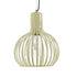 GloboStar® SCADI 01387 Vintage Industrial Κρεμαστό Φωτιστικό Οροφής Μονόφωτο Μπεζ Μεταλλικό Πλέγμα Φ23 x Υ30cm - ledmania.gr