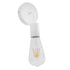 GloboStar® SIRIUS 01397 Vintage Φωτιστικό Τοίχου Απλίκα Μονόφωτο Λευκό Μεταλλικό Μ10 x Π7 x Υ16cm - ledmania.gr