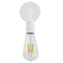 GloboStar® SIRIUS 01397 Vintage Φωτιστικό Τοίχου Απλίκα Μονόφωτο Λευκό Μεταλλικό Μ10 x Π7 x Υ16cm - ledmania.gr