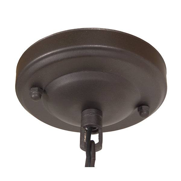 GloboStar® LINCOLN 01399 Vintage Industrial Κρεμαστό Φωτιστικό Οροφής Μονόφωτο Σκούρο Καφέ Μεταλλικό Πλέγμα Μ8.5 x Π8.5 x Υ26cm - ledmania.gr