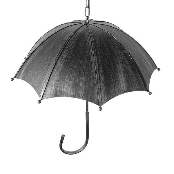GloboStar® UMBRELLA 01407 Vintage Industrial Κρεμαστό Φωτιστικό Οροφής Πολύφωτο Γκρι Σκουριά Μεταλλικό Φ58 x Υ60cm - ledmania.gr