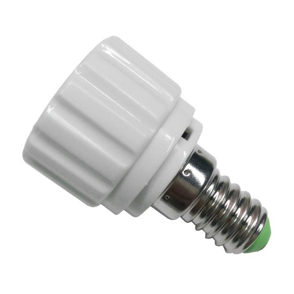 Πλαστικός Αντάπτορας από E14 σε GU10 GloboStar 77796 - ledmania.gr